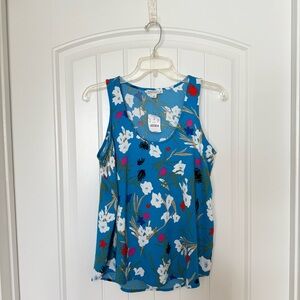 J.‎ Crew Mercantile Small Sleeveless Tropical Tank Blouse Vacation